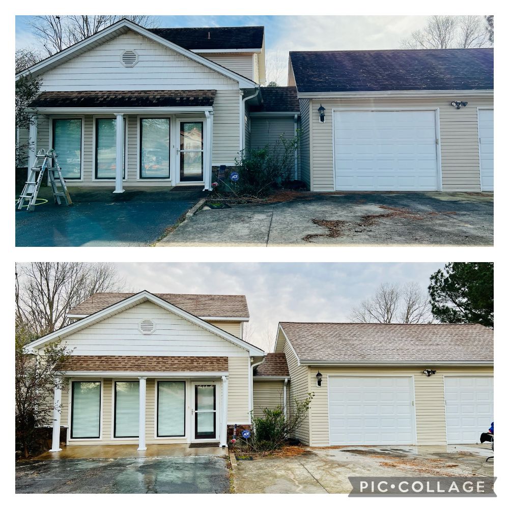 Roof house softwashing jackson tn