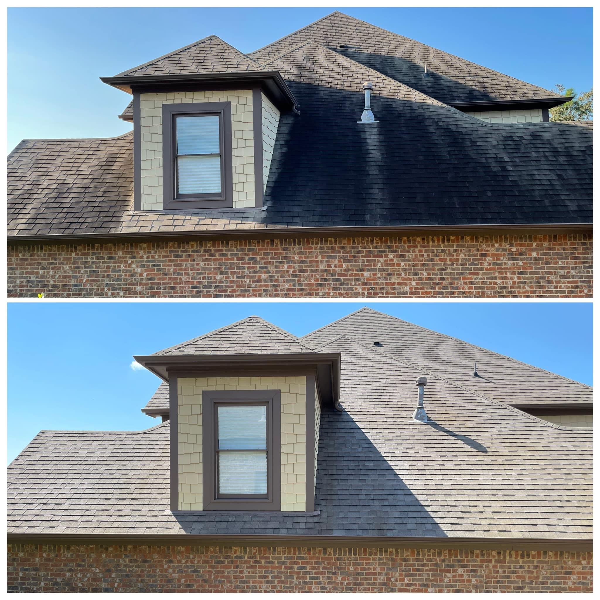 Roof Soft Washing and Concrete Cleaning in Jackson, TN Image